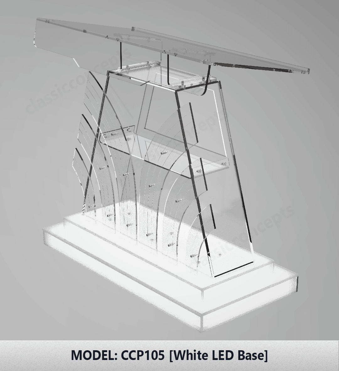 CCP105 Podium White LED Base